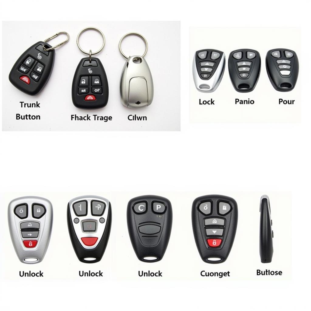 Different types of 2012 Toyota Yaris key fobs and their functions