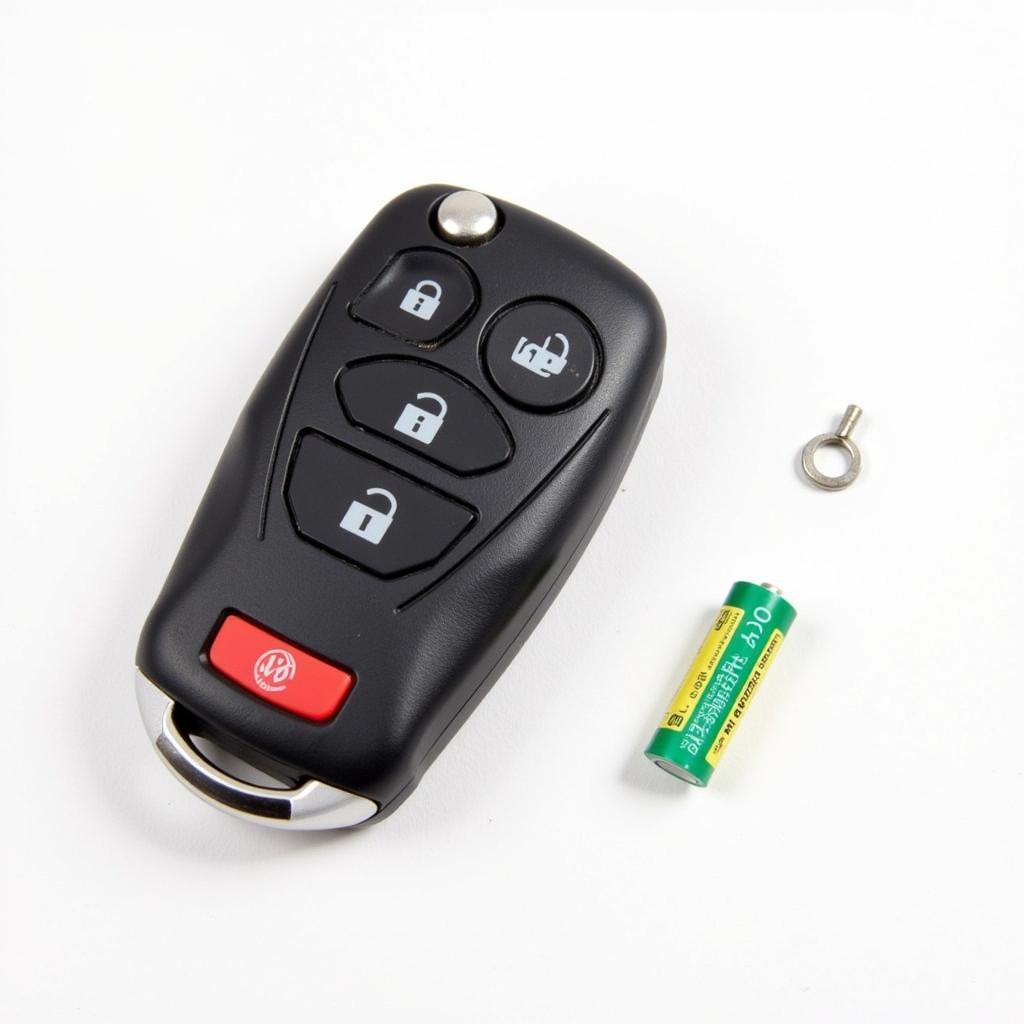 2012 VW Key Fob Battery Replacement Tools: Flathead Screwdriver and CR2032 Battery