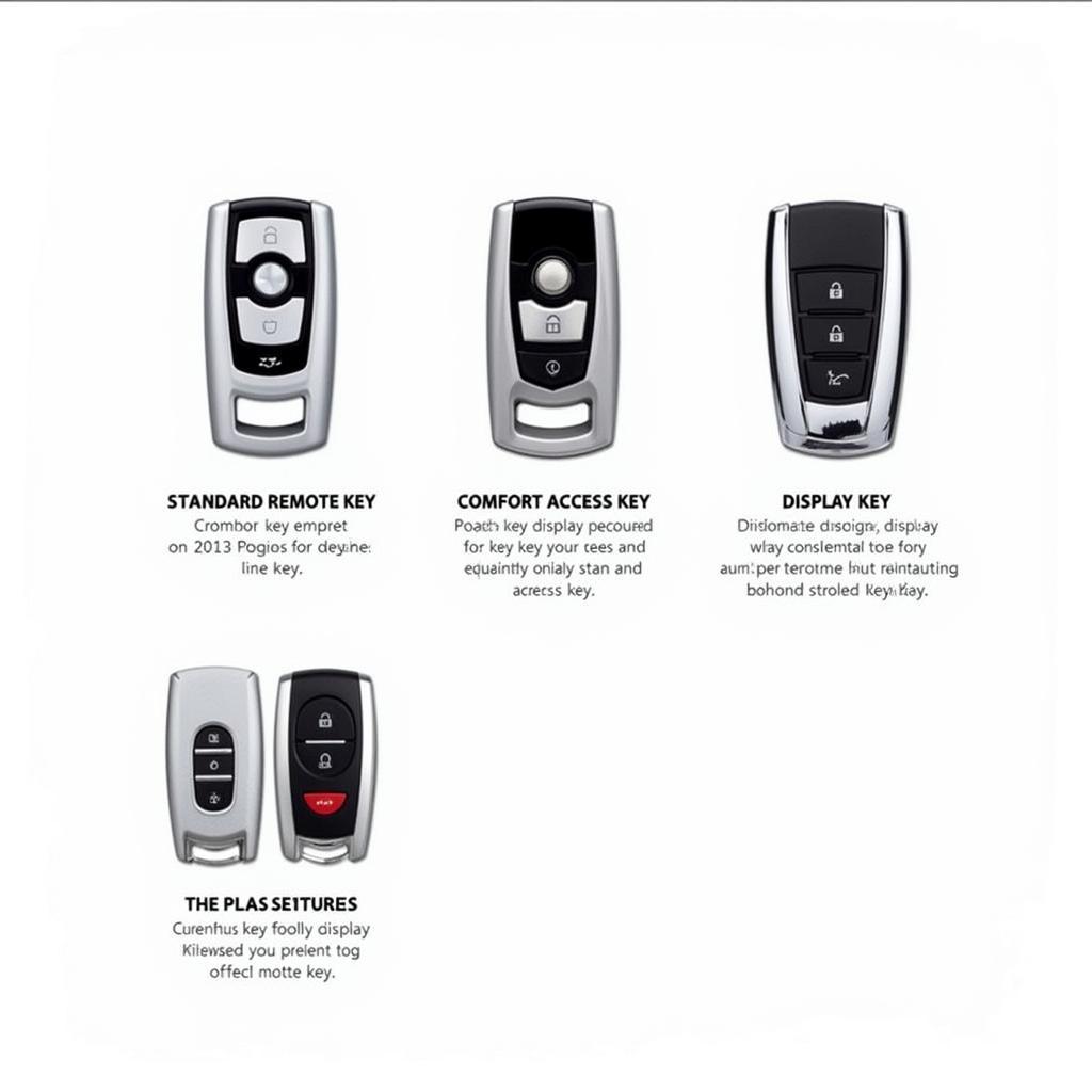 Different 2013 BMW Key Fob Types