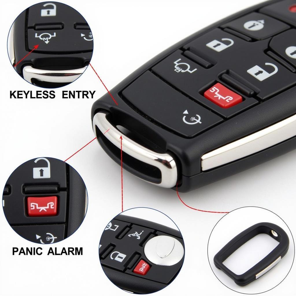 2013 Cadillac Key Fob Functions: Keyless Entry, Remote Start, Panic Alarm