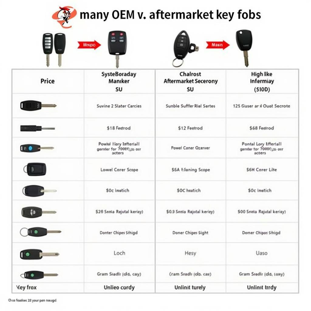 OEM vs. Aftermarket Key Fobs for a 2013 Chevrolet Impala