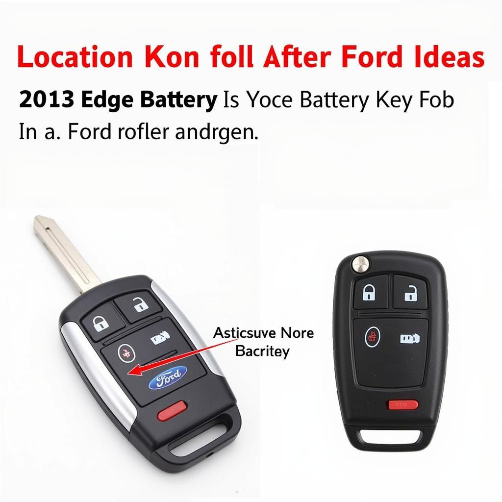 2013 Ford Edge Key Fob Battery Location: Identifying the battery compartment and type