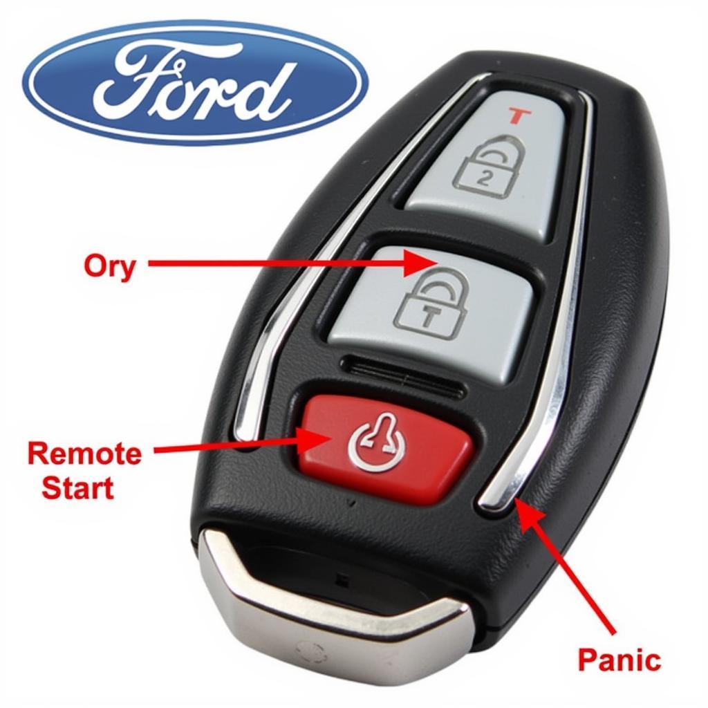 2013 Ford Fusion Key Fob Advanced Functions: Remote Start, Panic Button