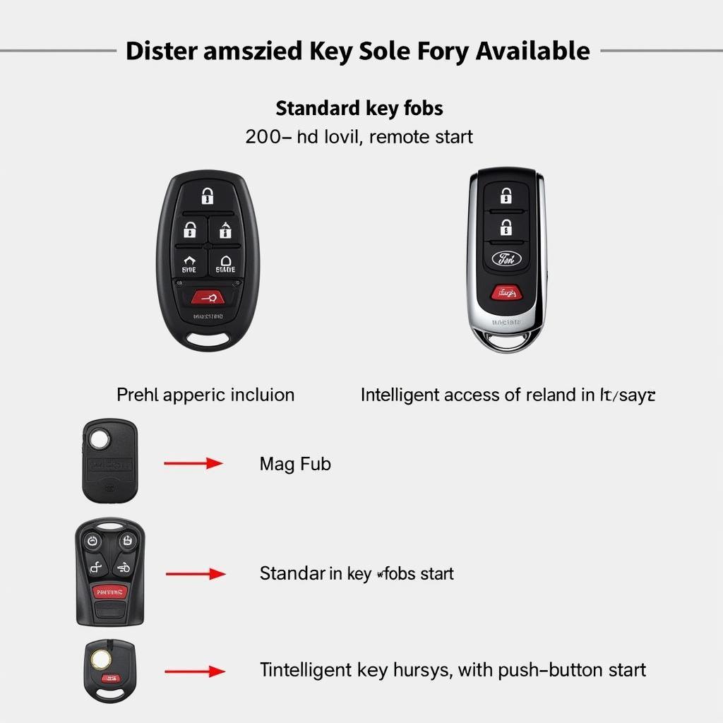 Different 2013 Ford Mustang Key Fob Types