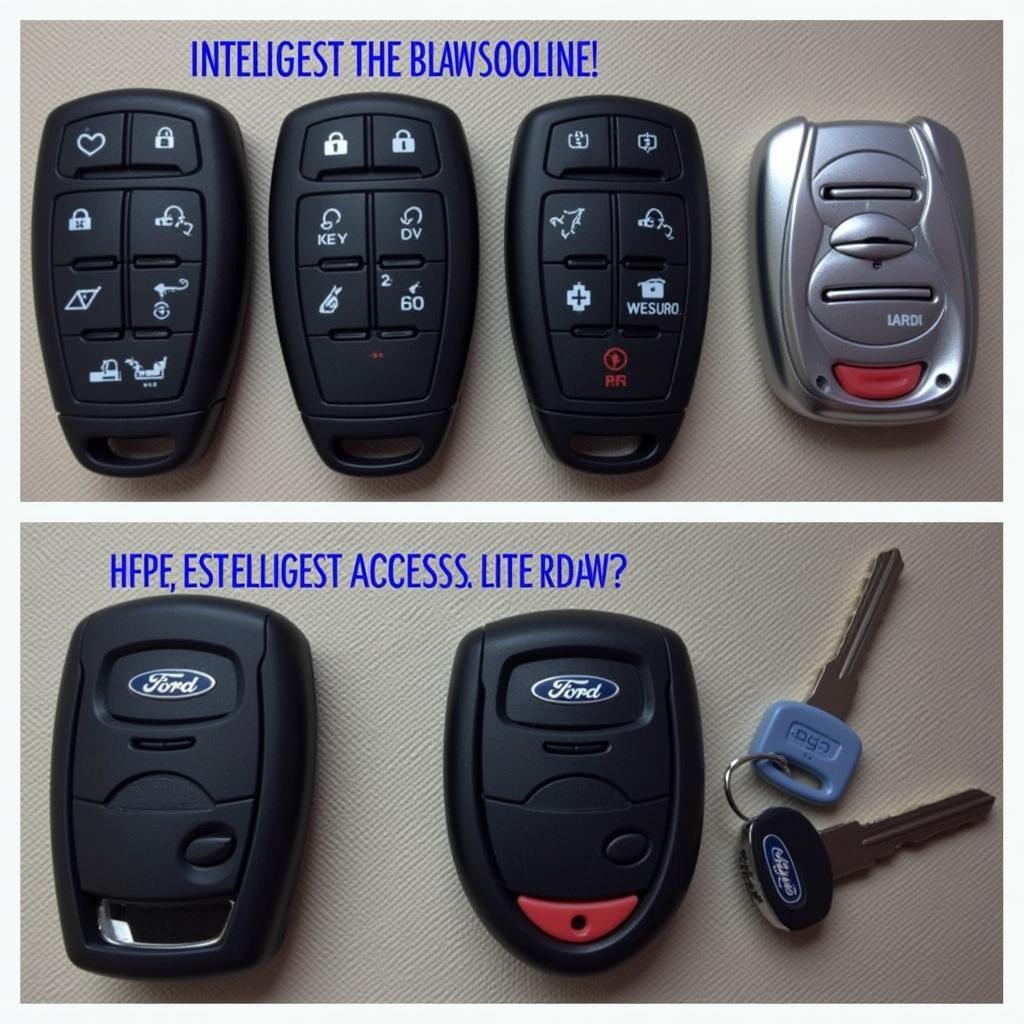 Different Types of 2013 Ford Taurus Key Fobs