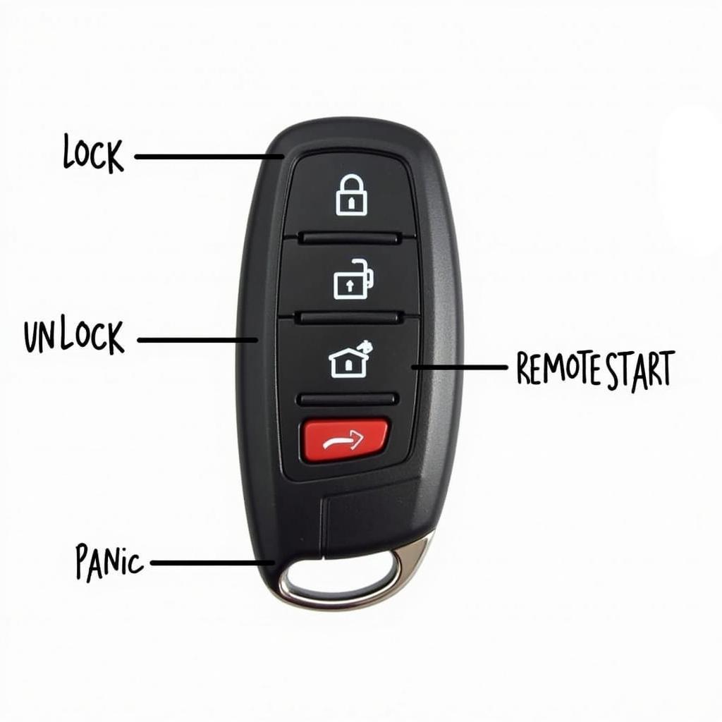 2013 GMC Terrain Key Fob Functions: Lock, Unlock, Remote Start, Panic Button