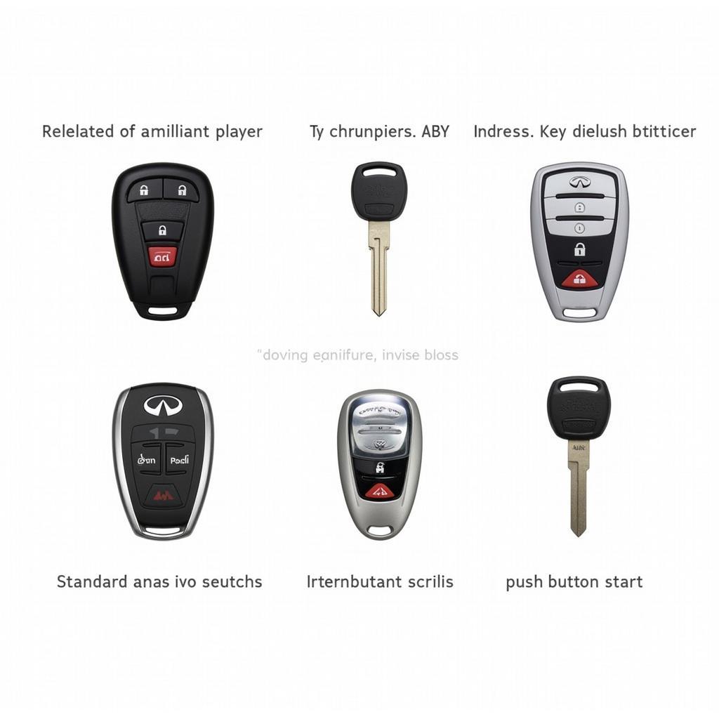 Different Key Fob Types for the 2013 Infiniti G37