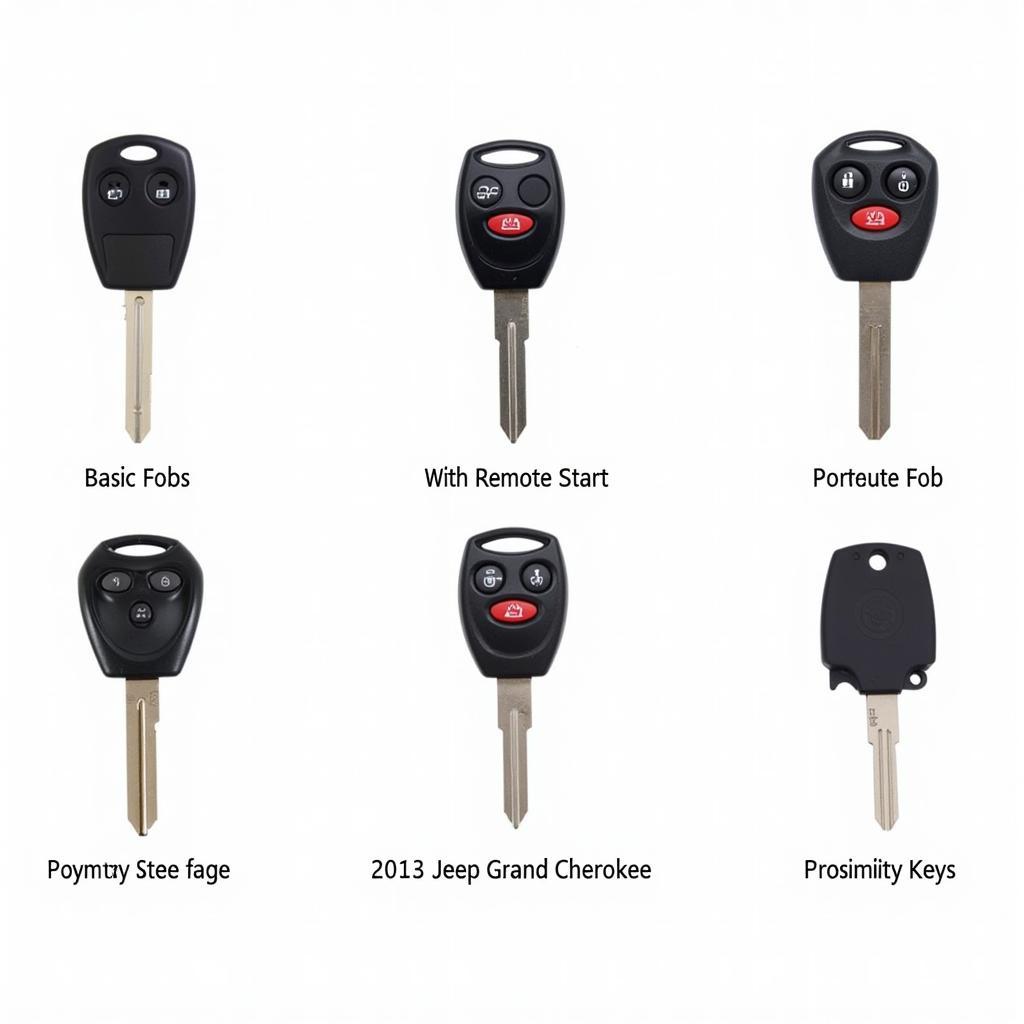 Different Types of 2013 Jeep Grand Cherokee Key Fobs