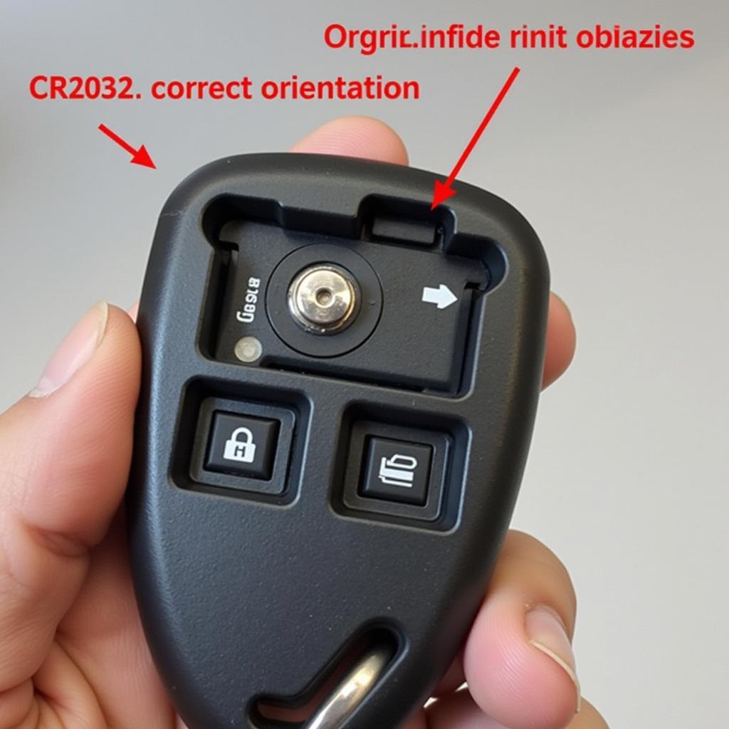 2013 Kia Rio Key Fob Battery Location and Orientation