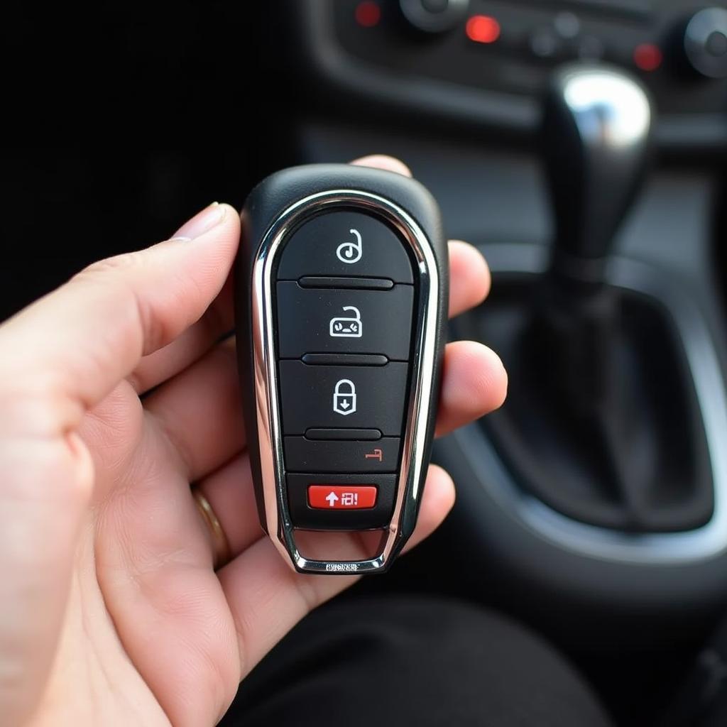 2013 Nissan Altima Remote Start Key Fob in Hand