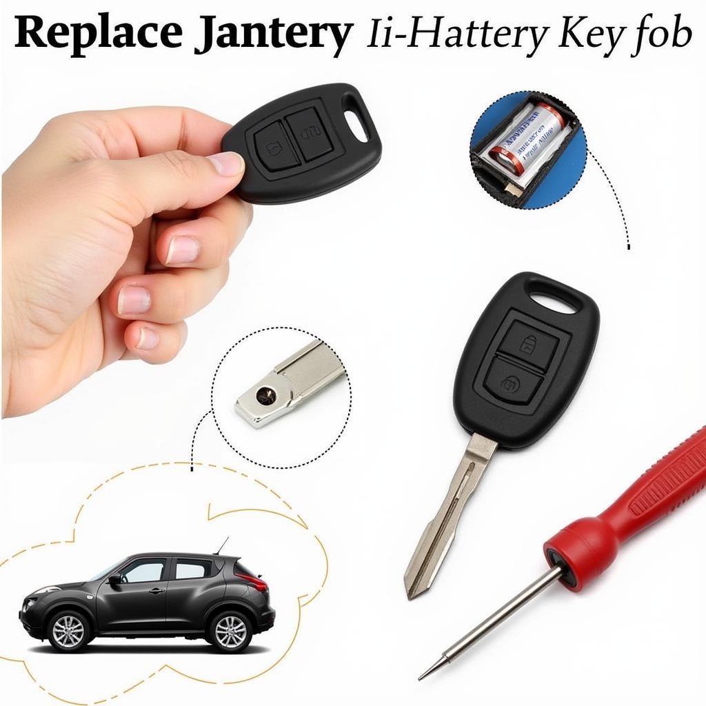 Replacing the Battery in a 2013 Nissan Juke Key Fob