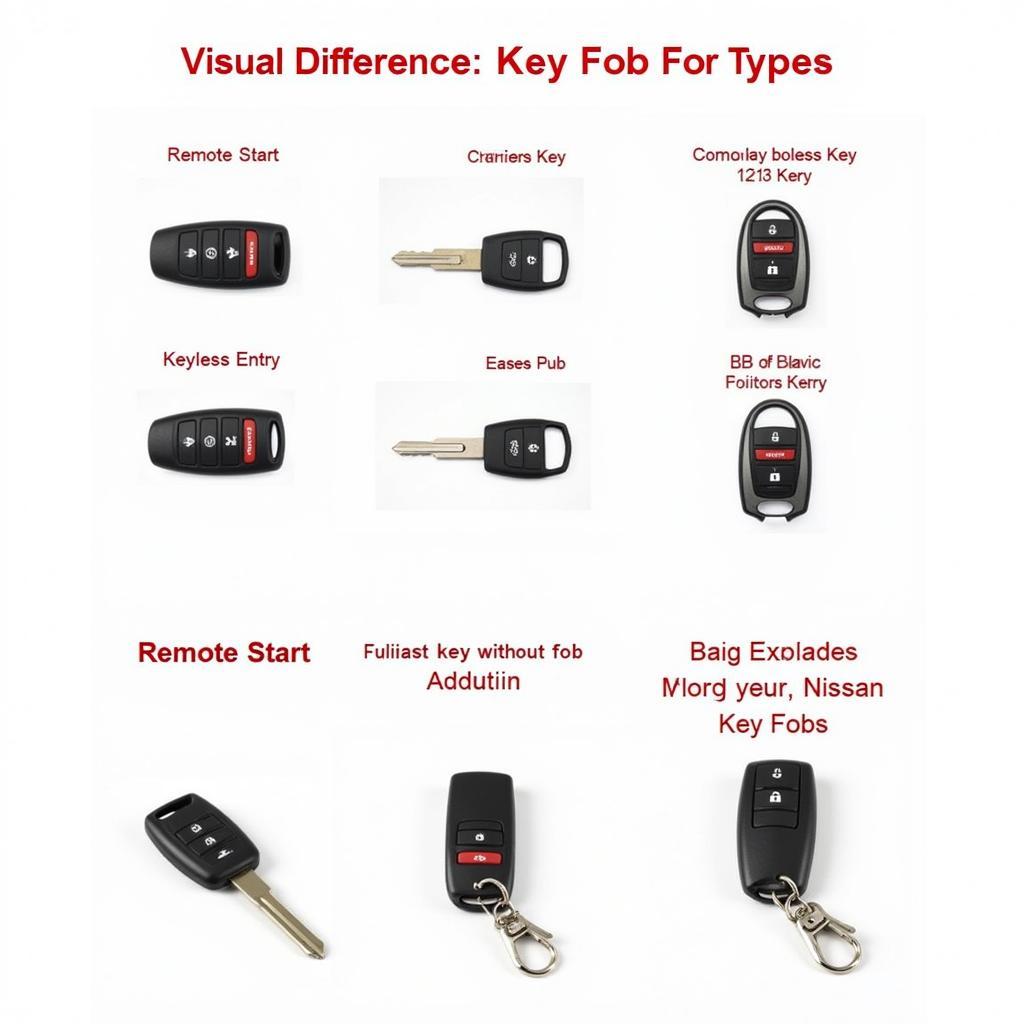 Different 2013 Nissan Pathfinder Key Fob Types