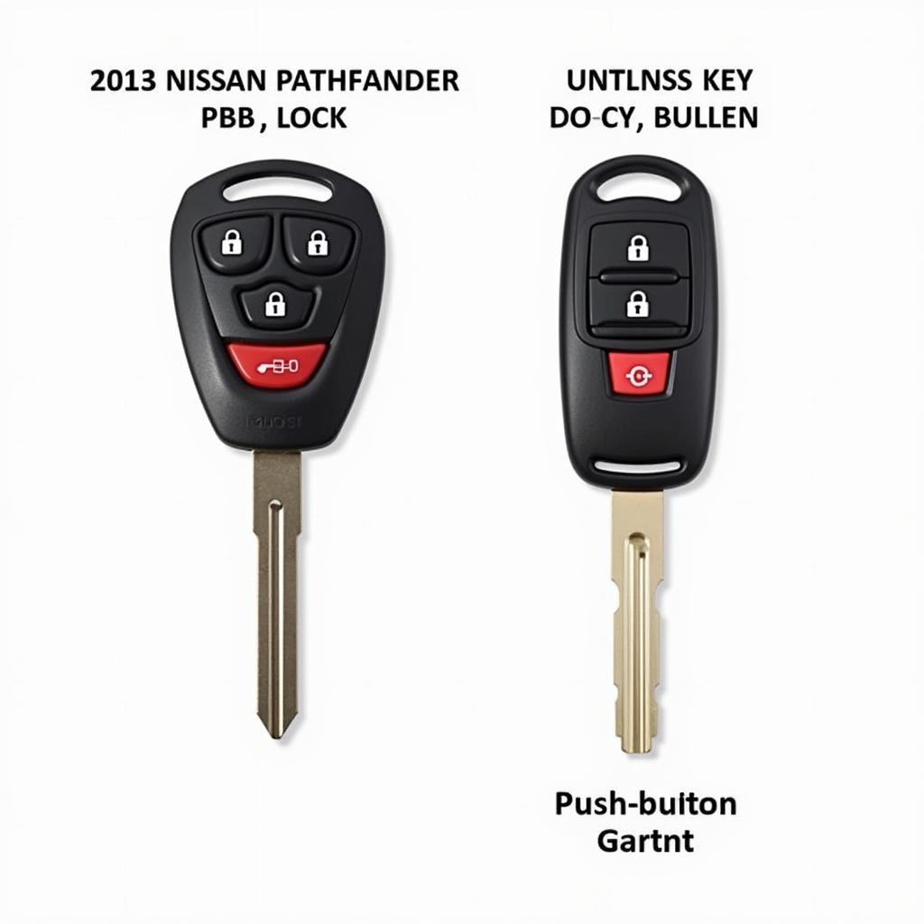 2013 Nissan Pathfinder Key Fob Types: Standard and Intelligent Key