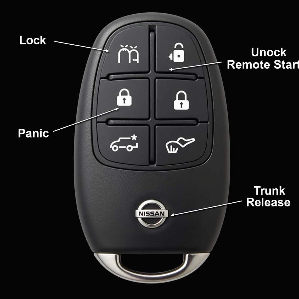 2013 Nissan Pathfinder Platinum Key Fob Functions: Keyless Entry, Remote Start, Panic Alarm, Trunk Release