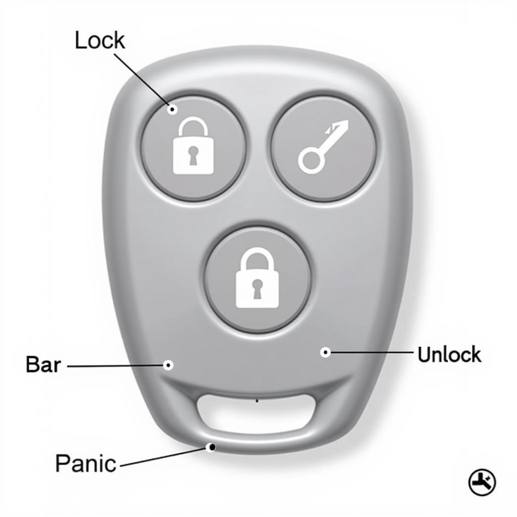 2013 Nissan Rogue Key Fob Buttons