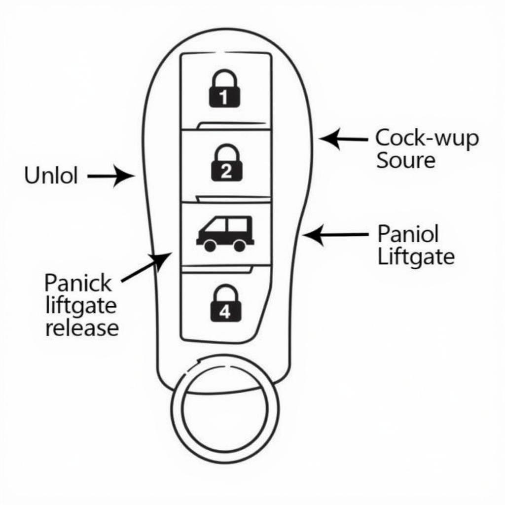 2013 Nissan Rogue Key Fob Functions Diagram