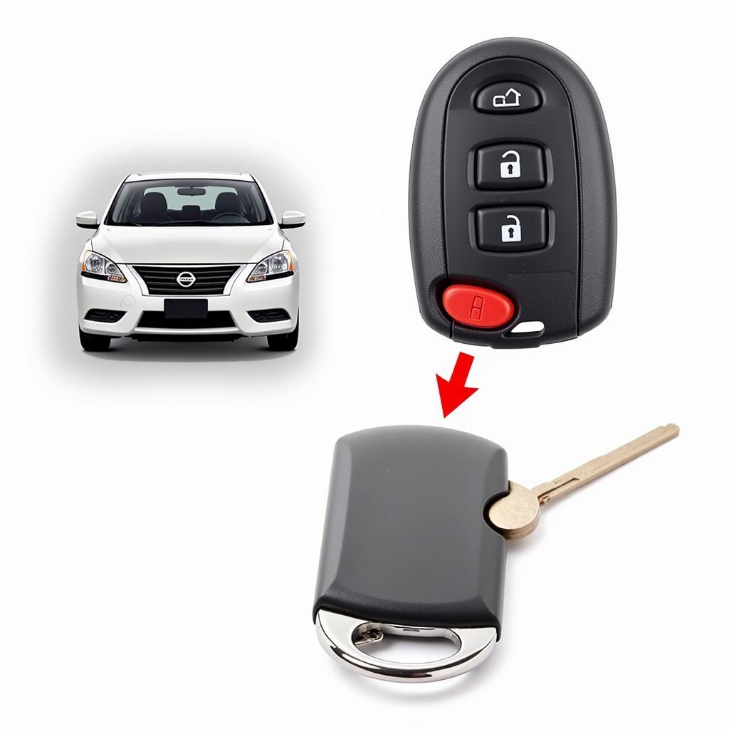 Locating the Battery Compartment on a 2013 Nissan Sentra SR Key Fob