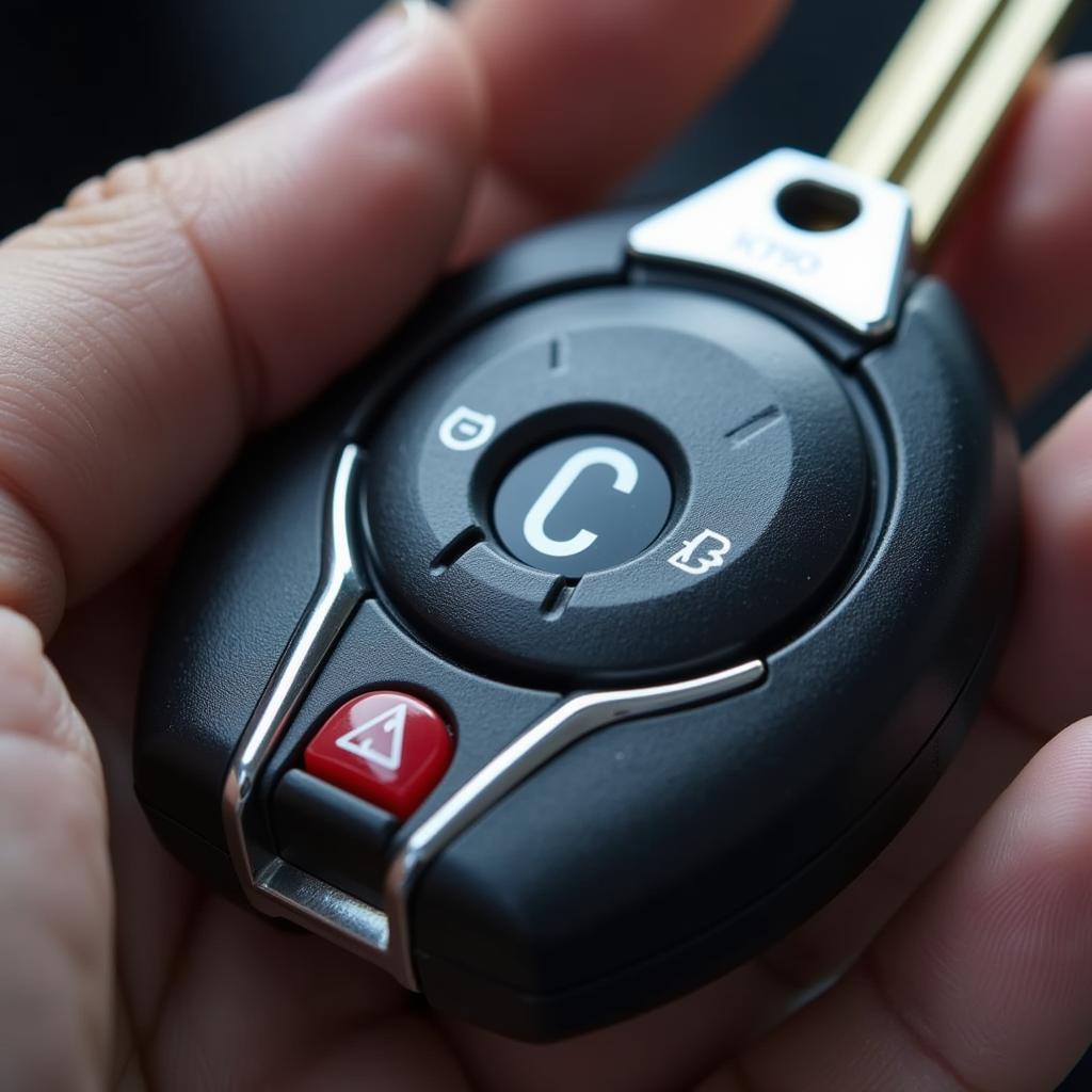 2013 Prius Key Fob Displaying a "C" Warning