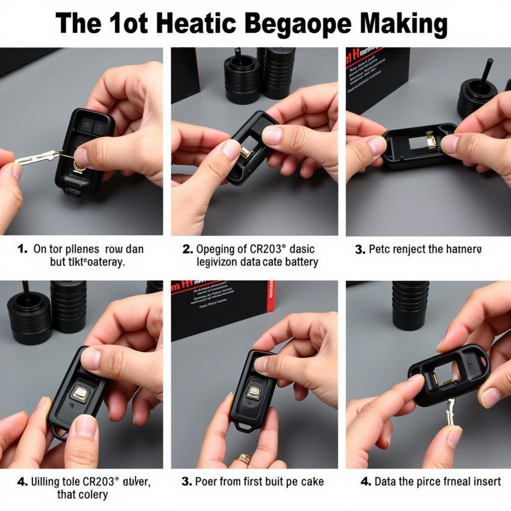 Step-by-step instructions to replace the key fob battery in a 2013 Ram 3500 truck