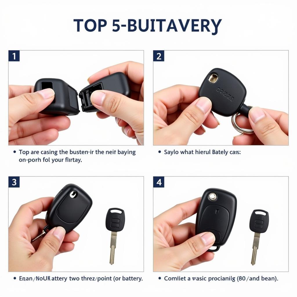 Step-by-step process of replacing a 2013 Toyota Avalon key fob battery