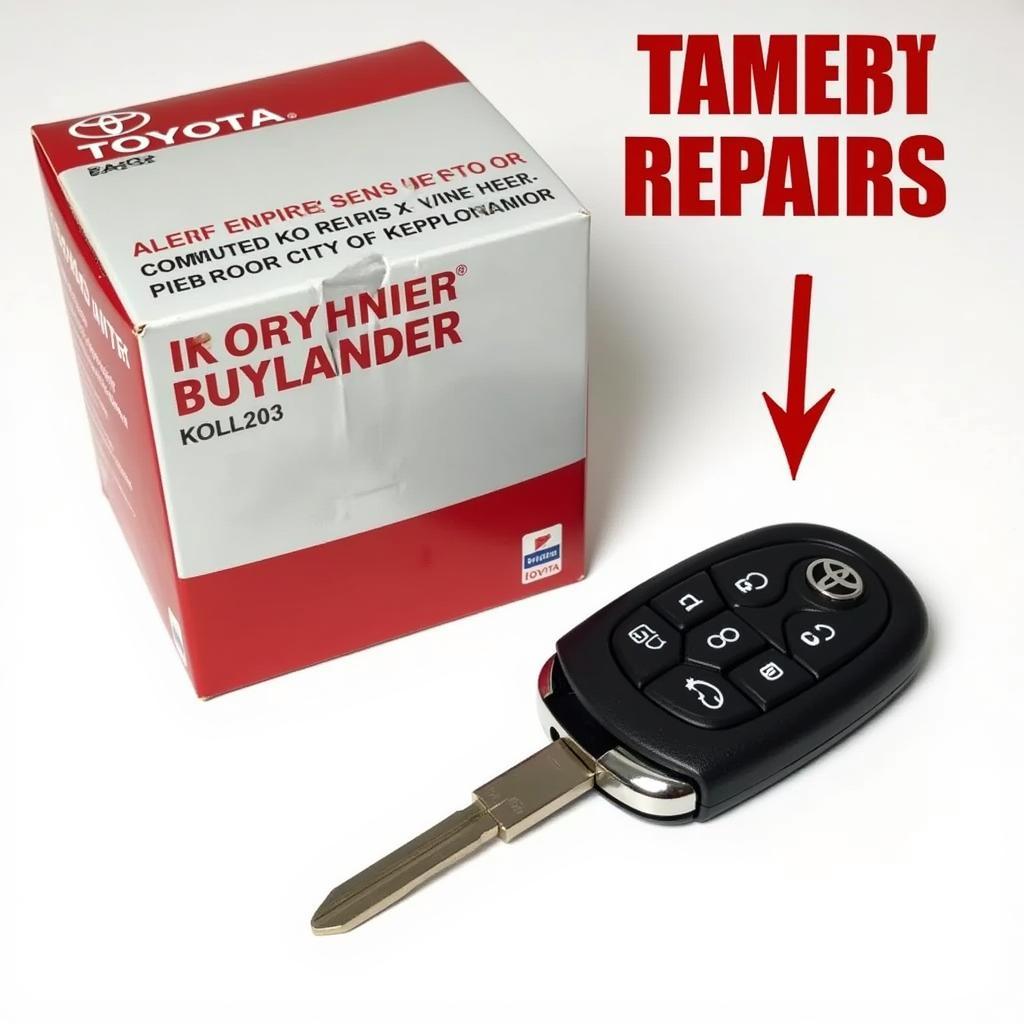 Replacing a 2013 Toyota Highlander Key Fob