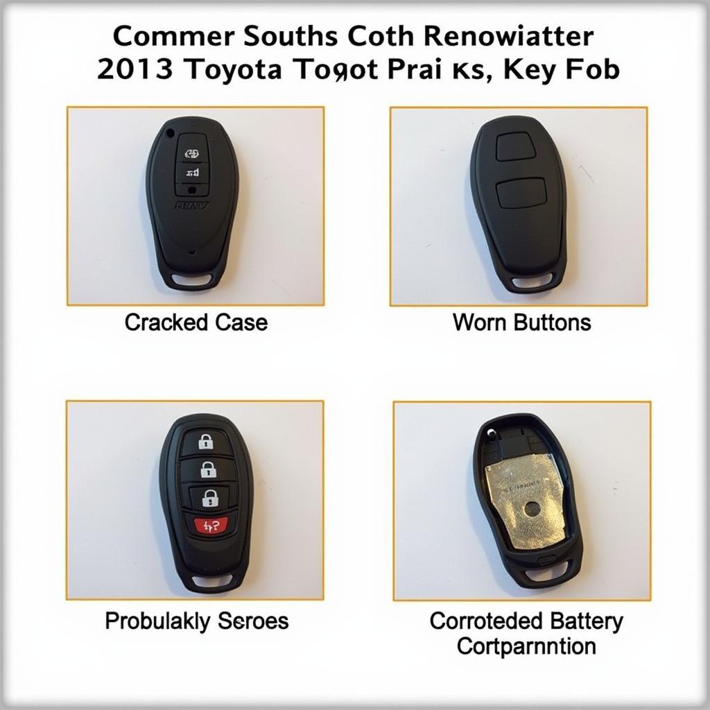 Common 2013 Toyota Prius V Key Fob Issues