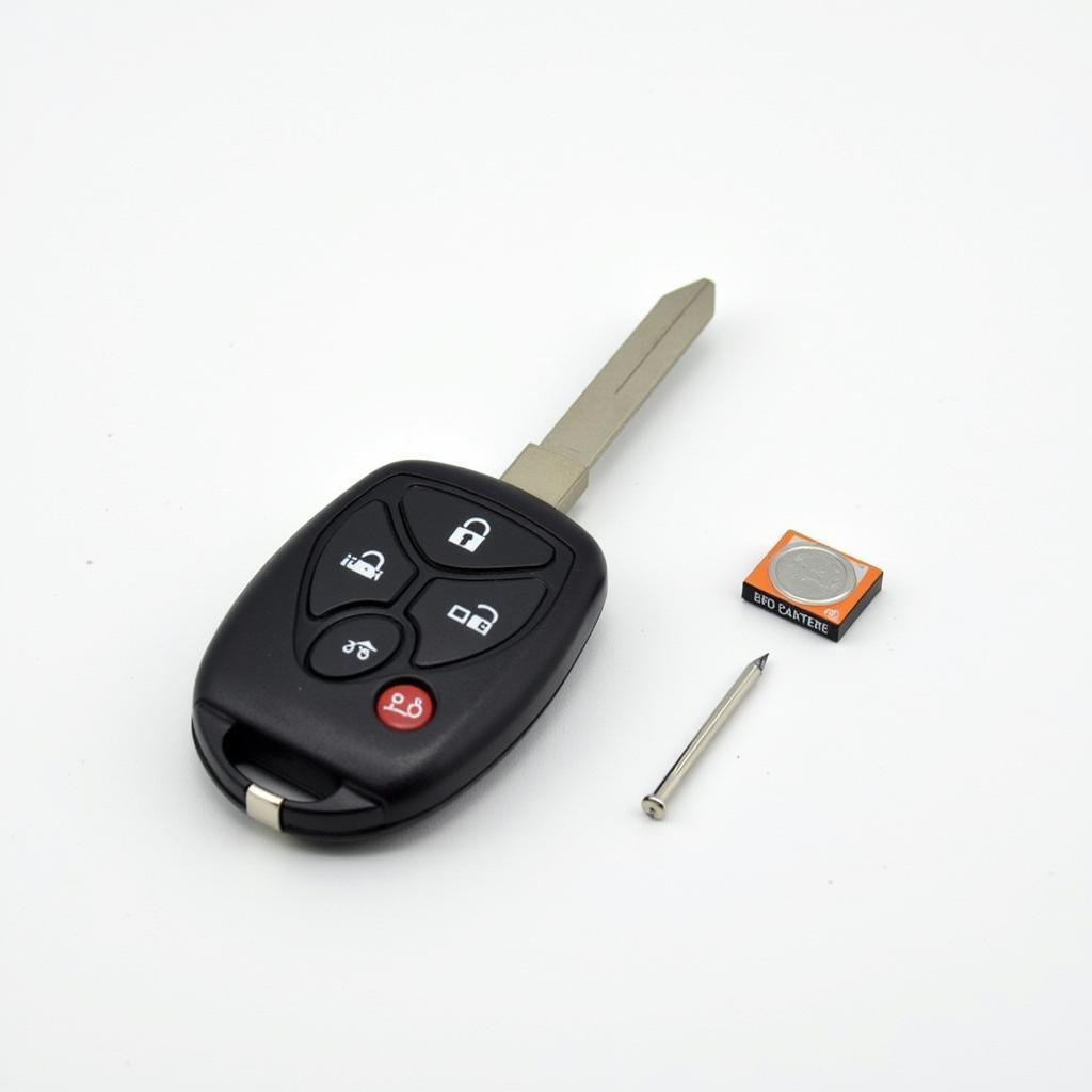 2013 Toyota Sienna Key Fob Battery Replacement Tools: Flathead Screwdriver and CR2032 Battery