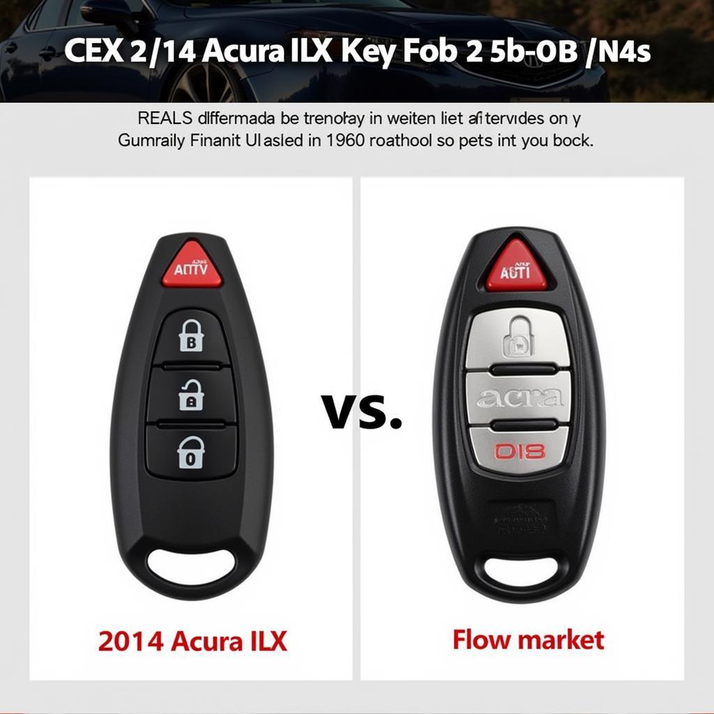 2014 Acura ILX Key Fob Types: OEM vs Aftermarket