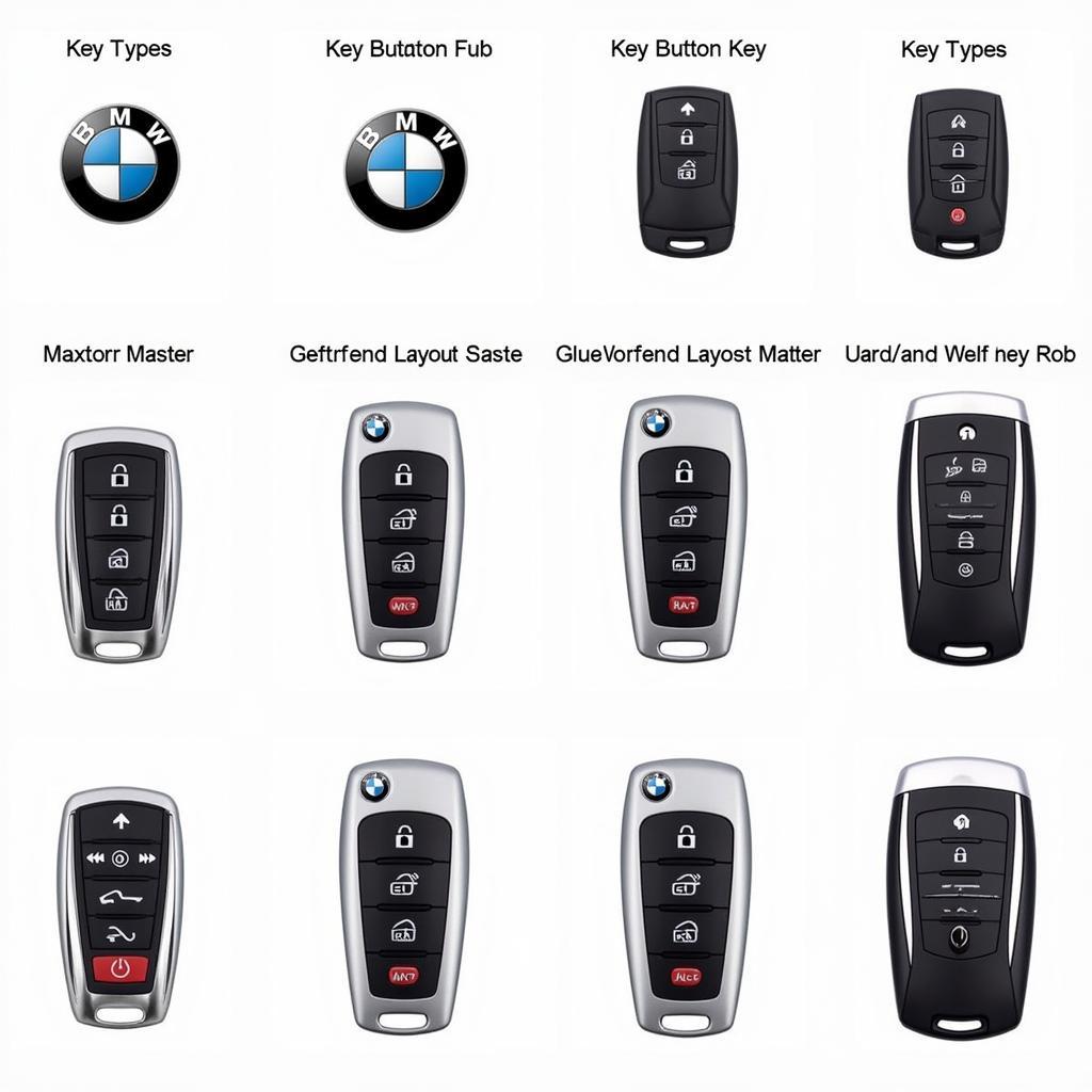 Different 2014 BMW X5 Key Fob Types