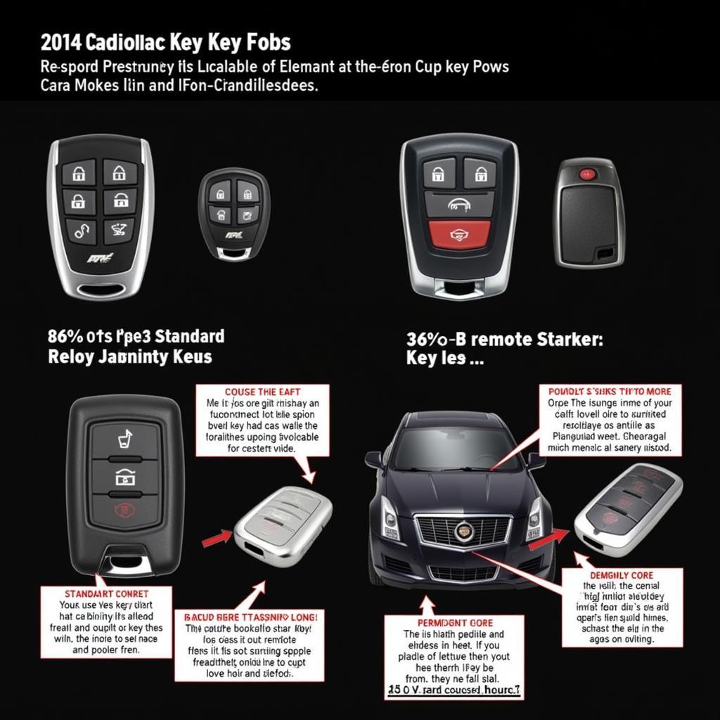 Different Types of 2014 Cadillac ATS Key Fobs