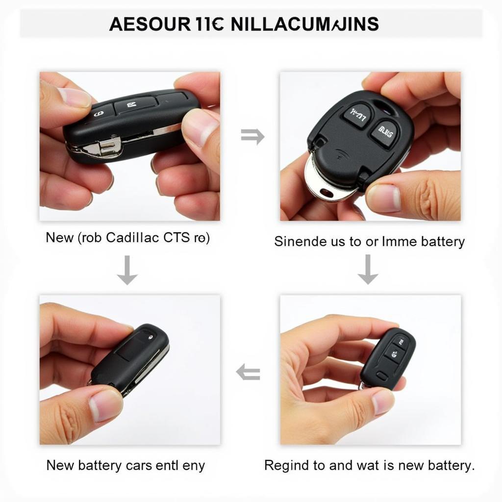 Replacing the battery in a 2014 Cadillac CTS key fob