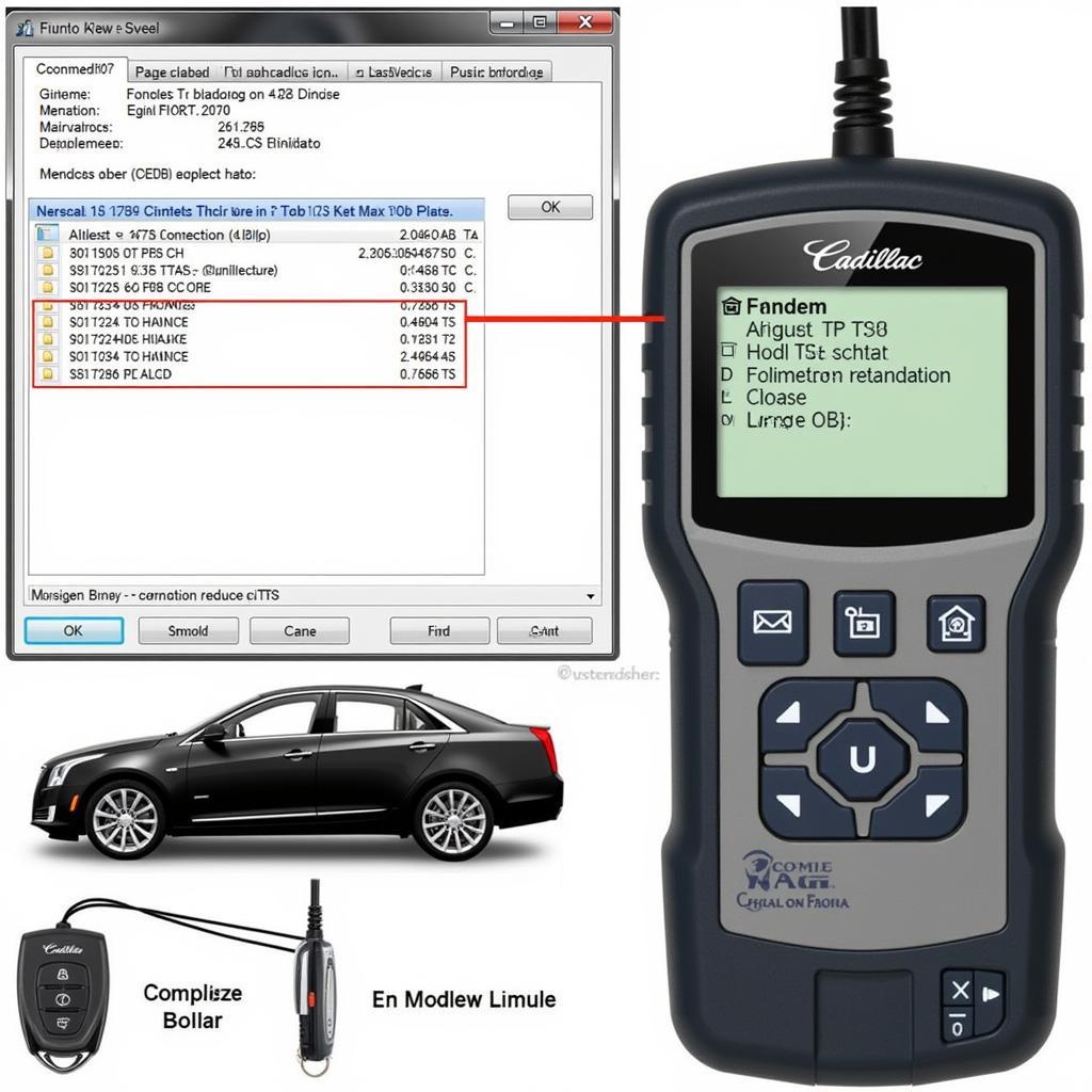 Using a diagnostic tool on a 2014 Cadillac CTS