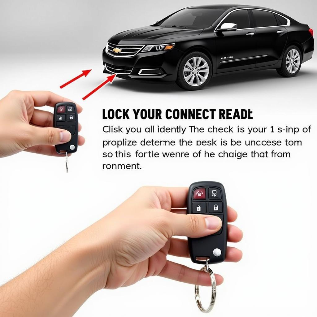 Testing the range of a 2014 Chevy Impala LTZ key fob