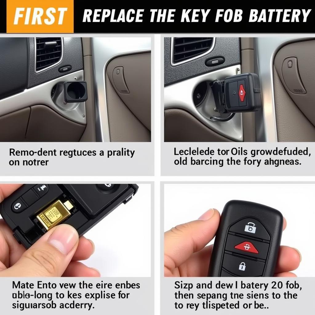 Replacing the key fob battery in a 2014 Chrysler 200