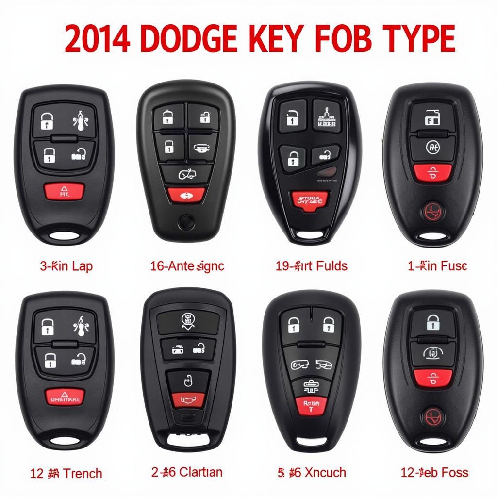 2014 Dodge Challenger Key Fob Types and Variations