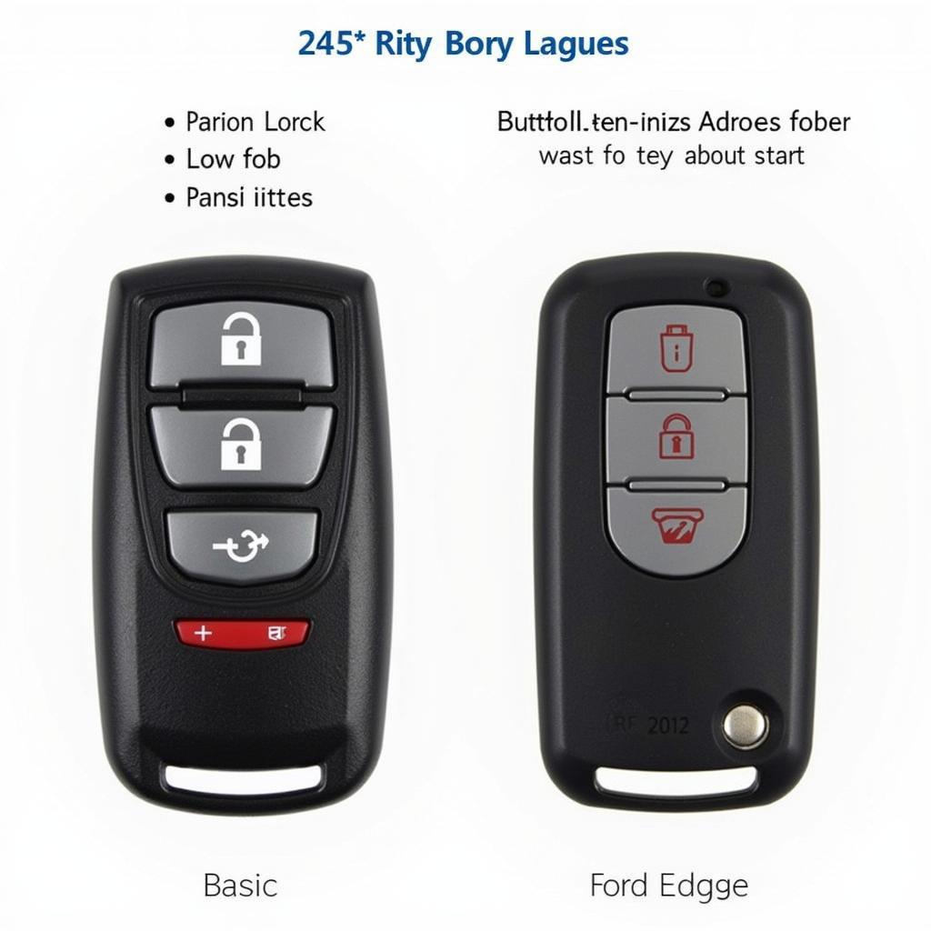 2014 Ford Edge Key Fob Types: Basic and Intelligent Access