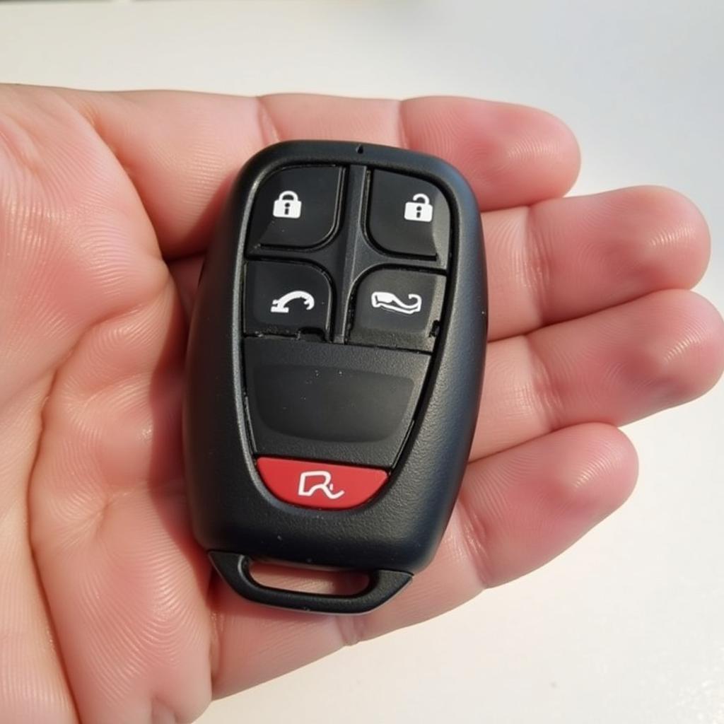 Holding a 2014 Ford Explorer Key Fob