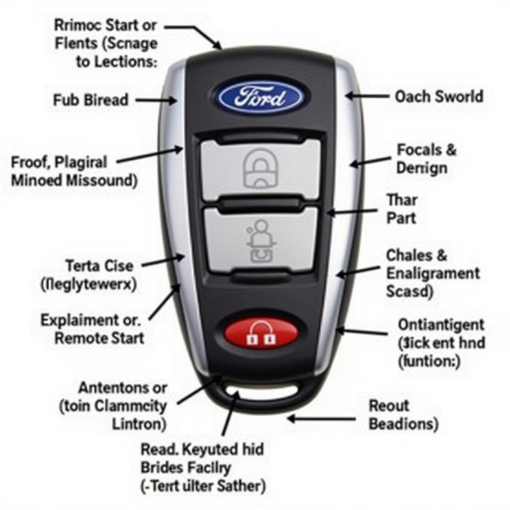 2014 Ford Explorer Limited Key Fob