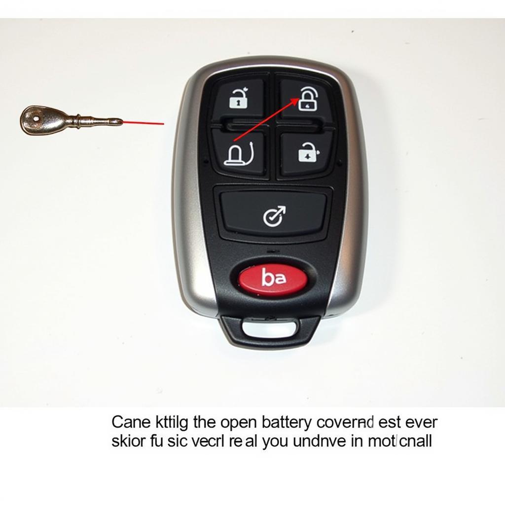 Locating the Battery Compartment on a 2014 Ford Fusion Key Fob