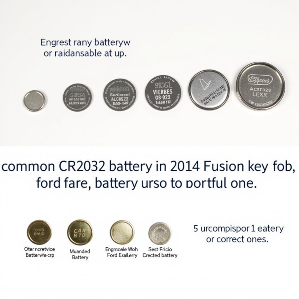 Different Types of Batteries for a 2014 Ford Fusion Key Fob