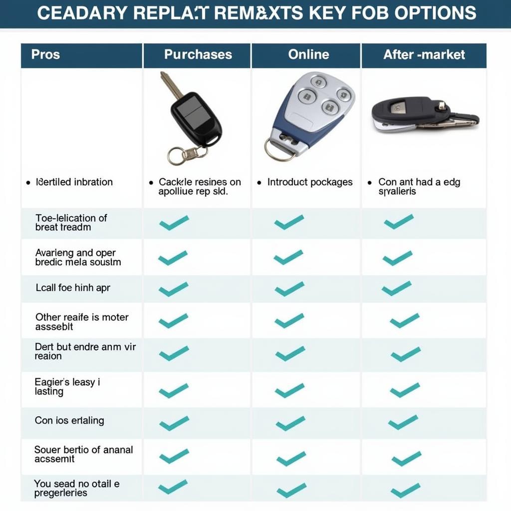 2014 Ford Fusion Key Fob Replacement Options