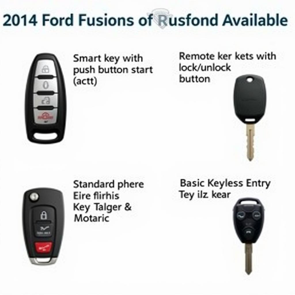 2014 Ford Fusion Key Fob Types - Smart Key, Remote Key, and Keyless Entry