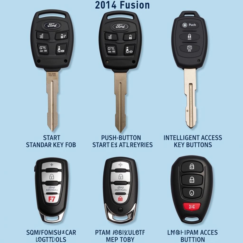 2014 Ford Fusion Key Fob Types: Standard, Push-Button Start, and Intelligent Access Key Fobs