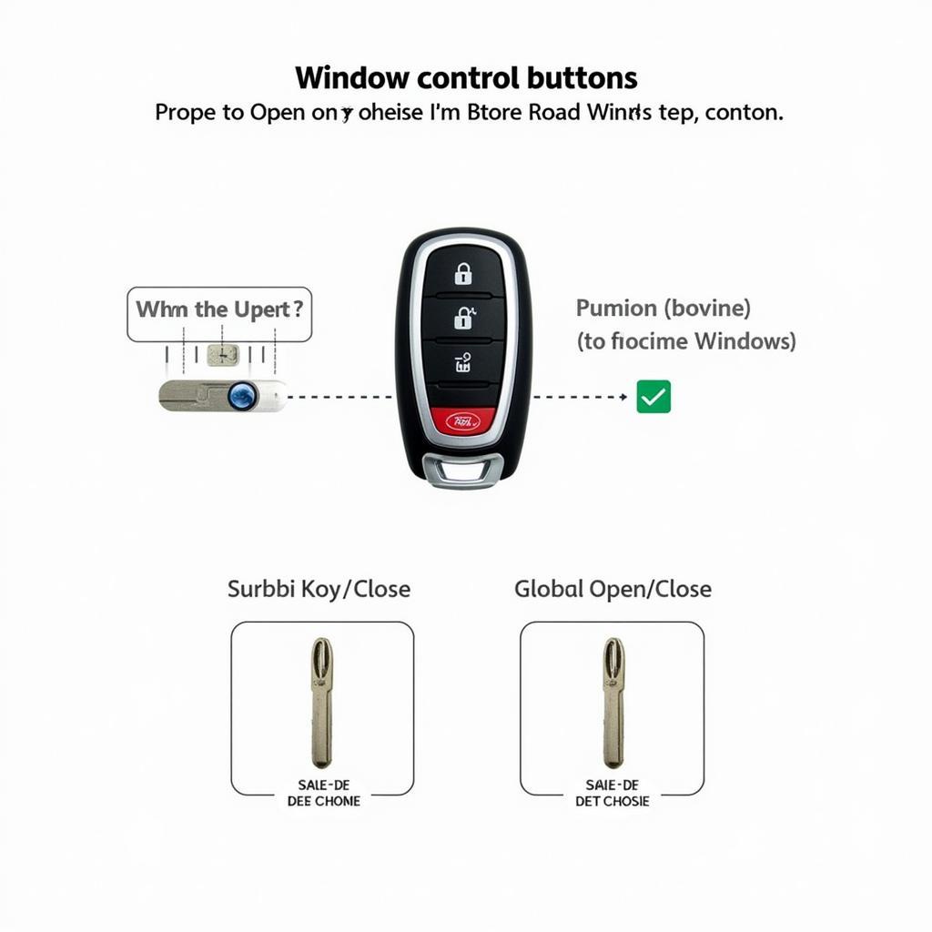 2014 Ford Fusion Key Fob Window Control Feature