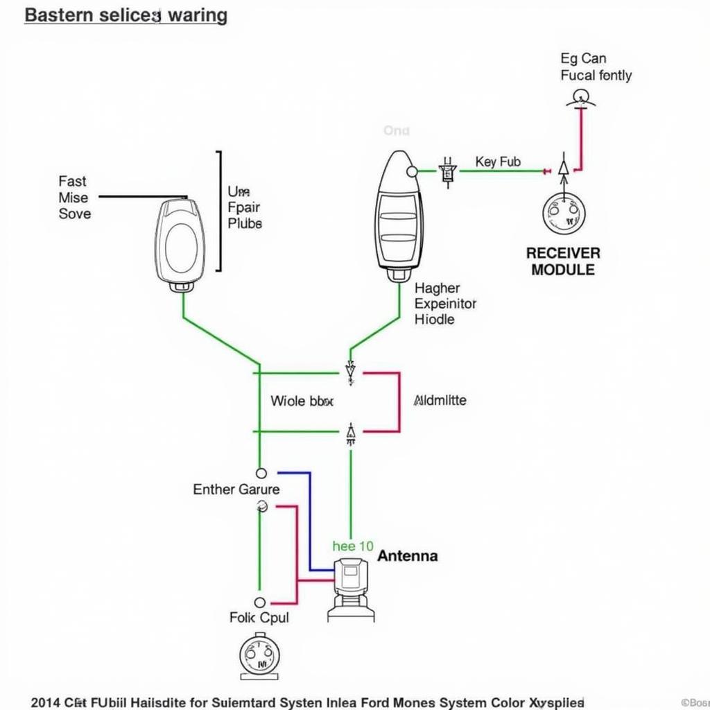 Diagram of the 2014 Ford Fusion Keyless Entry System