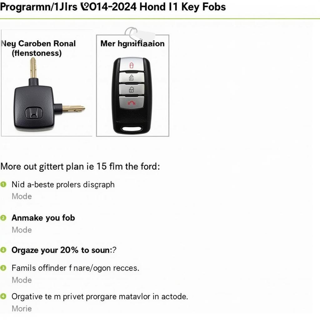 2014 Honda Civic Key Fob Programming