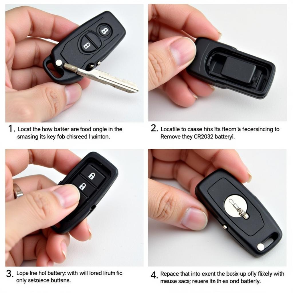 2014 Honda Odyssey Key Fob Battery Replacement Guide: Step-by-step instructions with images on how to change the CR2032 battery in a 2014 Honda Odyssey key fob.