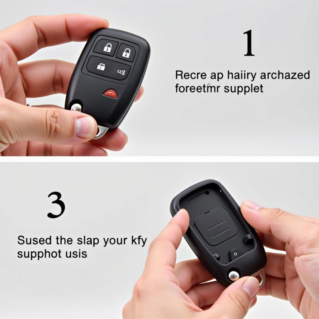 Reassembling the 2014 Hyundai Santa Fe Sport Key Fob after Battery Replacement: Aligning and Snapping the Casing Shut