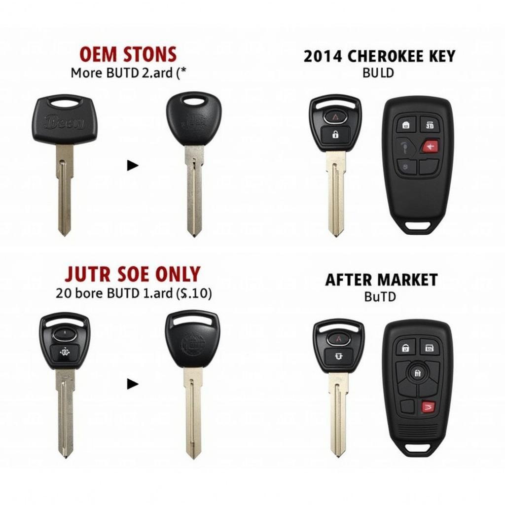 Comparing 2014 Jeep Cherokee Key Fobs