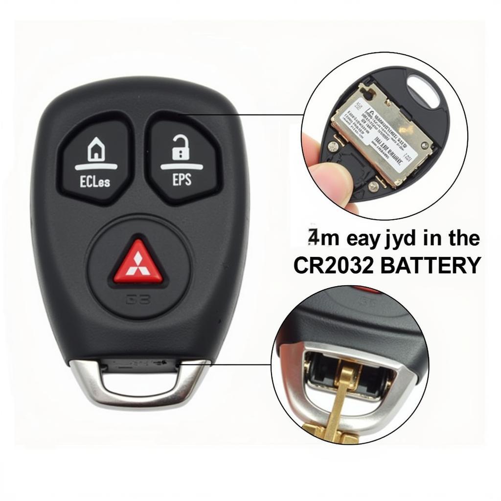 2014 Mitsubishi Lancer Key Fob Battery Location: Identifying the CR2032 Battery Inside the Key Fob